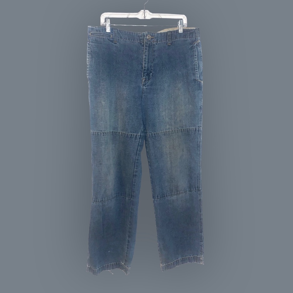 Light Wash, Straight-Legged Jeans